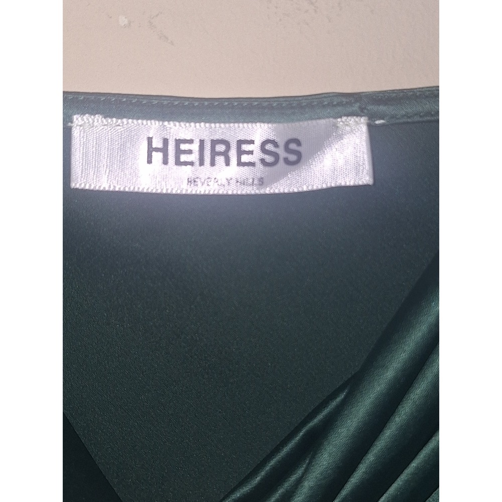 Heiress Emerald‎ Green Slip Dress Size Medium Night Out Evening Clubwear Party - Picture 6 of 7